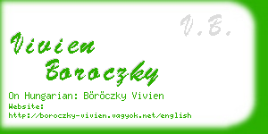 vivien boroczky business card
