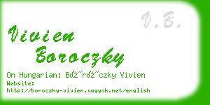 vivien boroczky business card